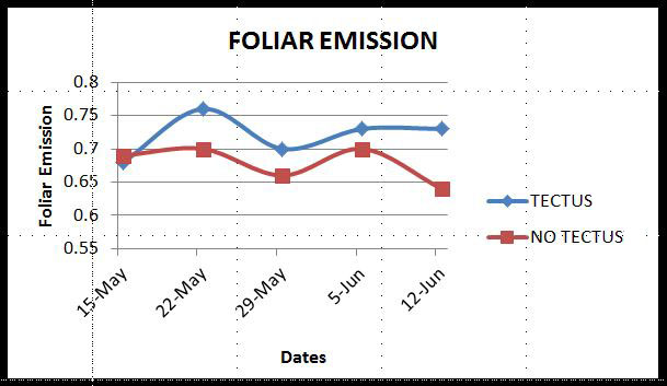 foliar emissions tectus matrix bananas